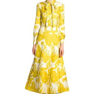 Mermaid-Print Midi Shirtdress